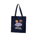 15"L x 16"H Reusable Canvas Mushroom Tote Bag,Grocery Bag,Beach Bag,Shopping Bag