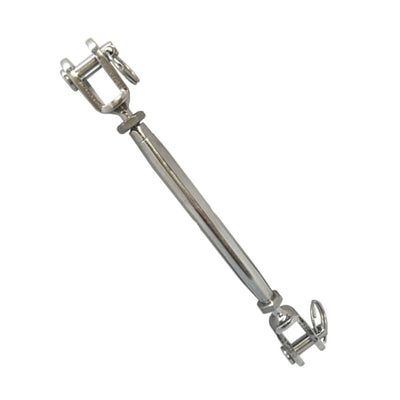 Marine Stainless Steel 1/4" Closed Body Jaw Jaw Turnbuckle Rigging 300 Lbs Cap