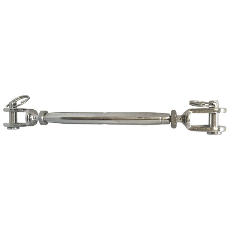 Marine Stainless Steel 1/4" Closed Body Jaw Jaw Turnbuckle Rigging 300 Lbs Cap