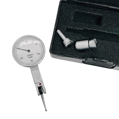 High Precision .030" Dial Test Indicator , 0.0005" Graduation 0-15-0 White Face