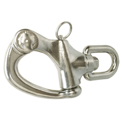 2-3/4" 70mm Snap Shackle with Swivel Eye Stainless Steel Marine Grade 316