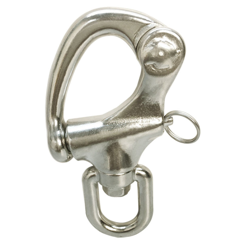 2-3/4" 70mm Snap Shackle with Swivel Eye Stainless Steel Marine Grade 316