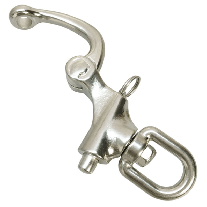 2-3/4" 70mm Snap Shackle with Swivel Eye Stainless Steel Marine Grade 316