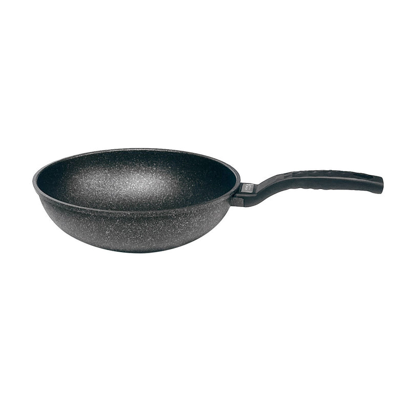 8" Wok Non-Stick Cooking Frying Pan Pot, 5 Layer Marble Coating, Made In Korea