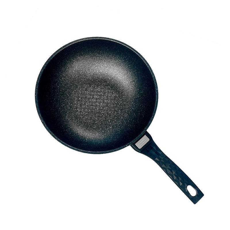 8" Wok Non-Stick Cooking Frying Pan Pot, 5 Layer Marble Coating, Made In Korea