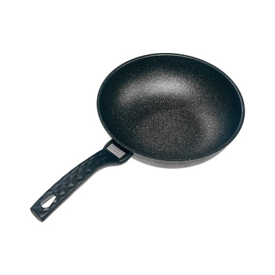 8" Wok Non-Stick Cooking Frying Pan Pot, 5 Layer Marble Coating, Made In Korea