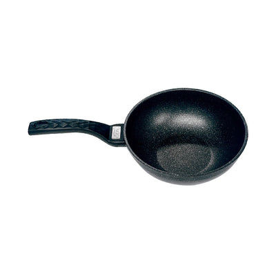 9" Wok Non-Stick Cooking Frying Pan Pot, 5 Layer Marble Coating, Made In Korea