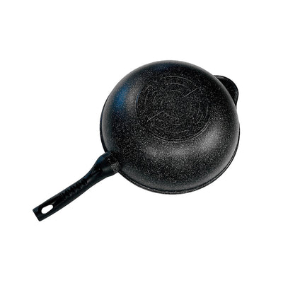 12.5" Wok Non-Stick Cooking Frying Pan Pot, 5 Layer Marble Coating,Made In Korea