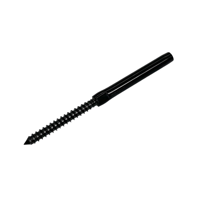T316SS Black Oxide 3/16" Hand Swage Lag Stud For 3/16" Cable Wire Right Lag,10Pc