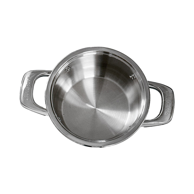 4 Qt Stainless Steel Stock Pot,with Lid,Tempered Glass Lid & Double Side Handles