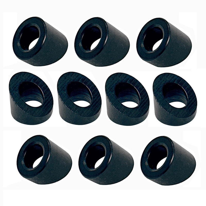 1/4" Stainless Steel Angled Washer 30 Degree Beveled Cable Rail,Black Oxide,10PC