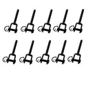 Black Oxide T316 Stainless Steel Hand Swage Jaw Stud For 1/8" Cable Rail, 10 PC