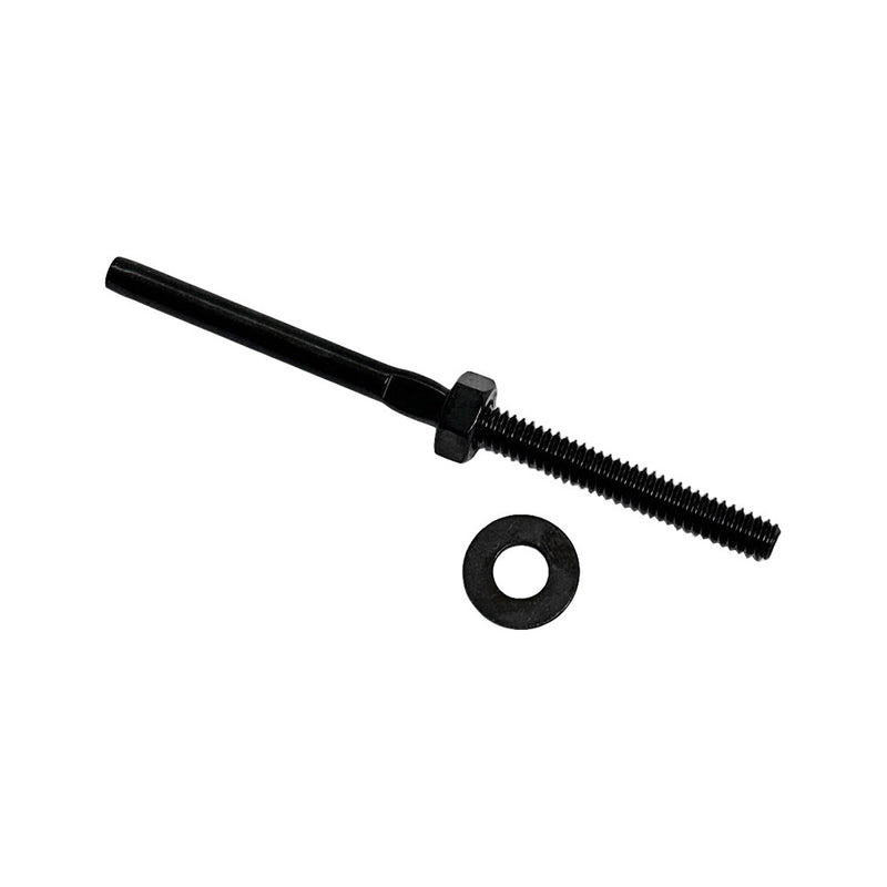 T316 SS Hand Swage Wrench Flat Stud 1/4"-20 Thread For 1/8" Cable, Black Oxide