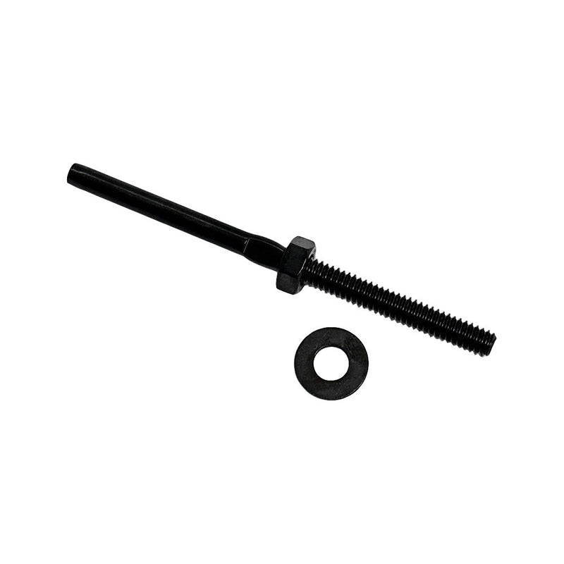 Black T316 SS Hand Swage Wrench Flat Stud 1/4"-20 Thread For 1/8" Cable, 10 PCS