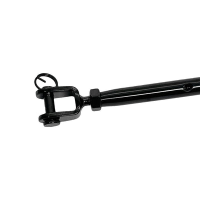 Black Oxide T316 SS Hand Swage Jaw Life Line Turnbuckle for 1/8" Cable Rail