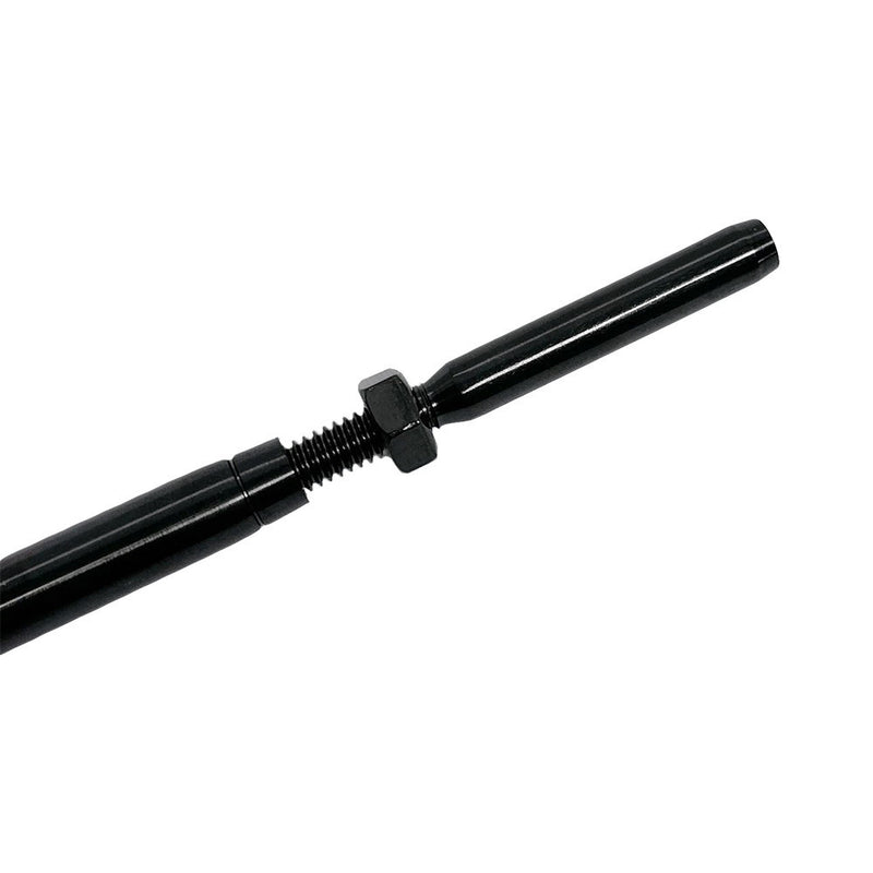 Black Oxide T316 SS Hand Swage Jaw Life Line Turnbuckle for 1/8" Cable Rail,10PC