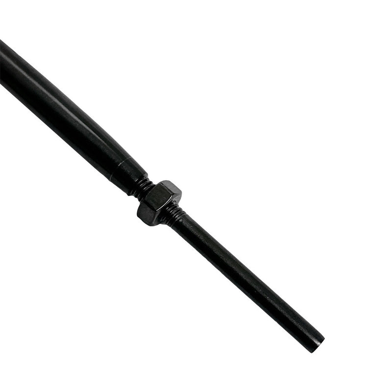 Black Oxide T316 Stainless Steel Hand Swage Drop Pin Lifeline Stud Body Turnbuckle for 3/16" Cable