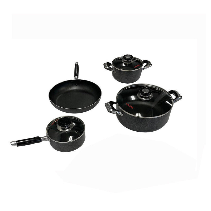 Nonstick Pots and Pans Set - 1.5 QT Sauce Pan, 2-5 QT Sauce Pot, 9.5" Fry Pan