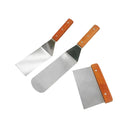 Stainless Steel Spatulas, Scraper for Cast Iron BBQ Flat Top Grill Skillet Pan