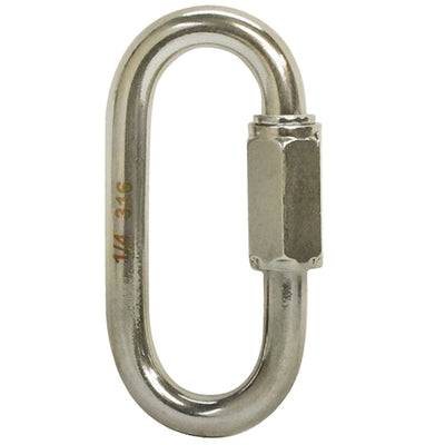 3/16" Stainless Steel Quick Link Chain Rigging Marine 400 LBS Capacity
