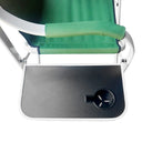 Green Foldable Director Camping Chair,  Portable Camp Seat with Cup Holder & Side Table for Outdoor, Picnic, Beach & Sports Events