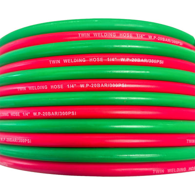 Oxygen Acetylene Hose 1/4" ID Twin Line Torch Hose Cutting Torch Hoses Welding Hose, 50 Foot