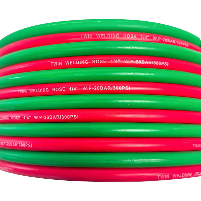 Oxygen Acetylene Hose 1/4" ID Twin Line Torch Hose Cutting Torch Hoses Welding Hose, 50 Foot