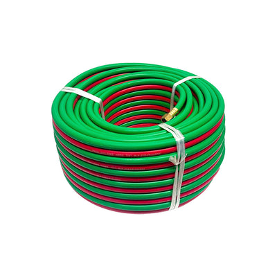 Oxygen Acetylene Hose 1/4" ID Twin Line Torch Hose Cutting Torch Hoses Welding Hose, 100 Foot