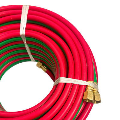 Oxygen Acetylene Hose 1/4" ID Twin Line Torch Hose Cutting Torch Hoses Welding Hose, 100 Foot