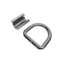 Stainless Steel Weld-On Lashing Ring D-Ring, Marine Boat Tie-Down Anchor for Trailer, Deck, Dock, and Rigging Hardware