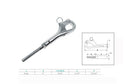 Stainless Steel Pelican Hook Shackle For 1/8", 3/16", 1/4" Cable Wire Sailing Boat Yacht