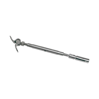 Marine Stainless Steel Swageless Deck Toggle Turnbuckle Fitting 1/8", 3/16" Cable Wire Rope