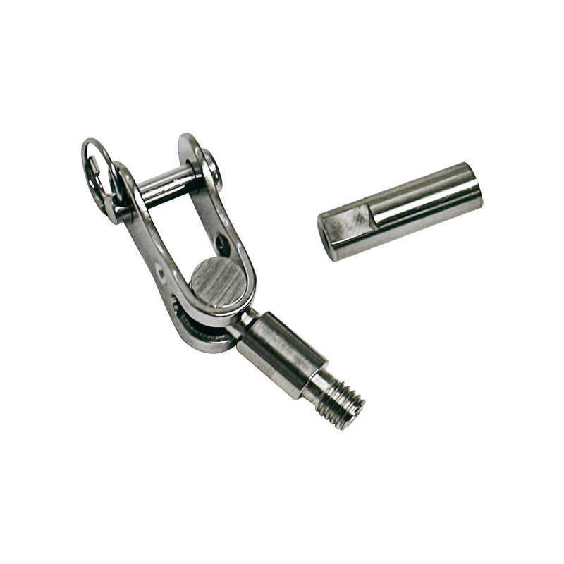 Marine Boat Stainless Steel Swageless Toggle Jaw For 1/8", 3/16" Cable Wire Railing