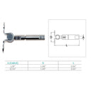 Marine Boat Stainless Steel Swageless Deck Toggle For 1/8", 3/16" Cable Wire Railing