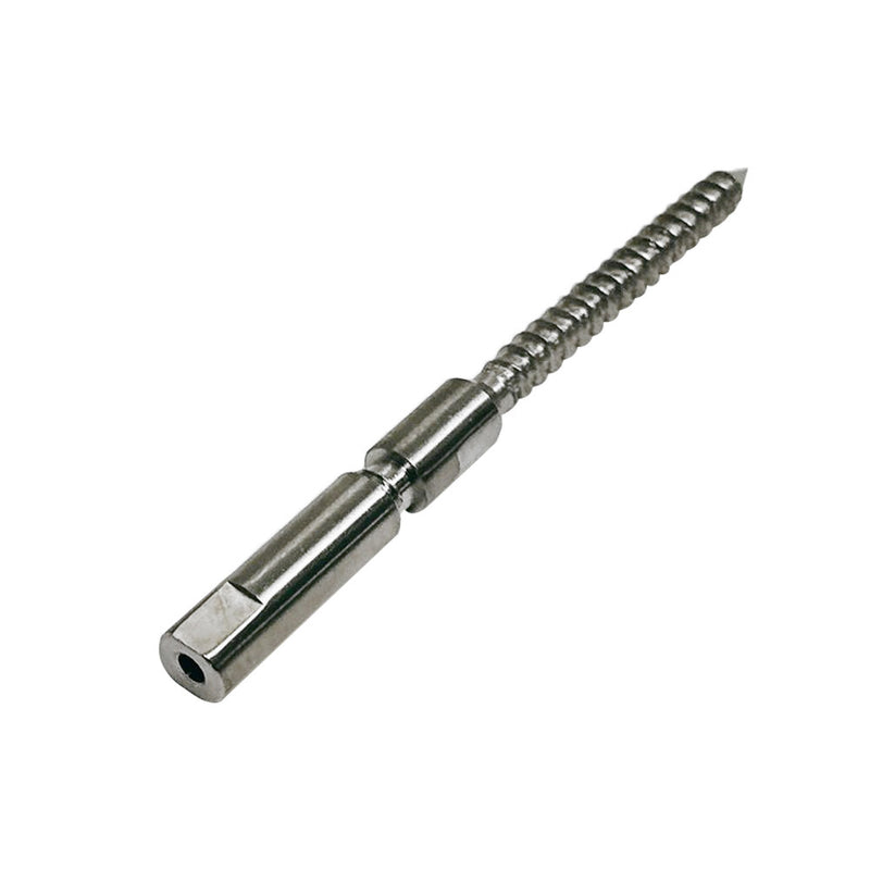 Marine Boat Stainless Steel Swageless Lag Stud for 1/8", 3/16" Cable Wire Rope Fishing