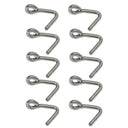 Marine Boat Stainless Steel Downhaul Hook, Rigging Lifting Hook Hardware for Sailboat, Yacht, Dock, Rope, Cable, Chain, and Marine Use
