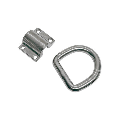 Marine Boat Stainless Steel T316 Bolt-On Lashing Ring D-Ring Anchor Tie Down