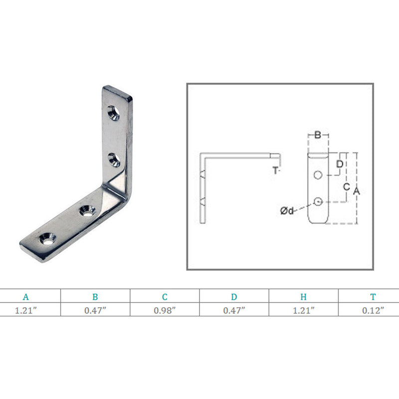 Marine Boat Rectangle Angle Plate Stainless Steel T316 Rigging Lifting