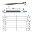 Marine Boat Stainless Steel Cotter Pin Clip Split Pin Hardware