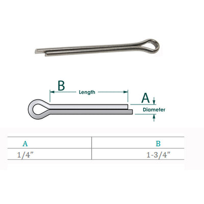 Marine Boat Stainless Steel Cotter Pin Clip Split Pin Hardware