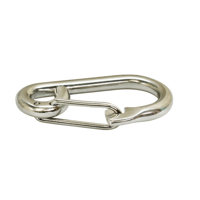 Stainless Steel Gate Spring Snap Hook Lobster Claw Carabiner Marine Clip Boat 1/4", 5/16"