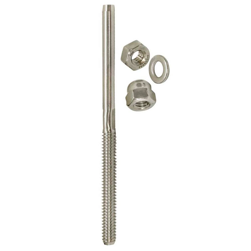 Stainless Steel Swage Threaded Stud End Fitting for 1/8",1/4",3/16" Cable Size