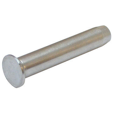 10 PC Stainless Steel Swage Stemball Hand-Crimp Metal Post 1/8", 1/4", 3/16" Cable Railing