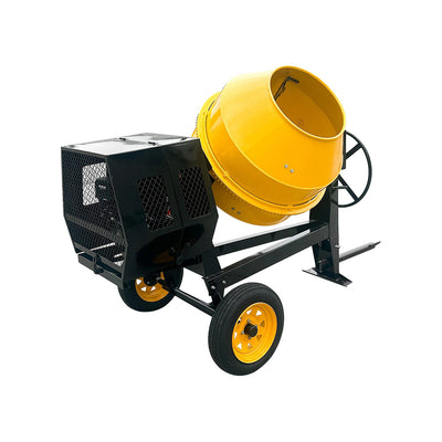 Towable Cement Mixer Concrete Mixer Gasoline Electric 17 Cubic Feet, 12V, 13HP