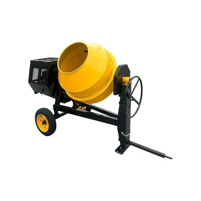 Towable Cement Mixer Concrete Mixer Gasoline Electric 17 Cubic Feet, 12V, 13HP