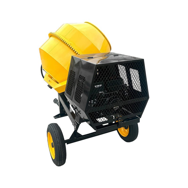 Towable Cement Mixer Concrete Mixer Gasoline Electric 17 Cubic Feet, 12V, 13HP