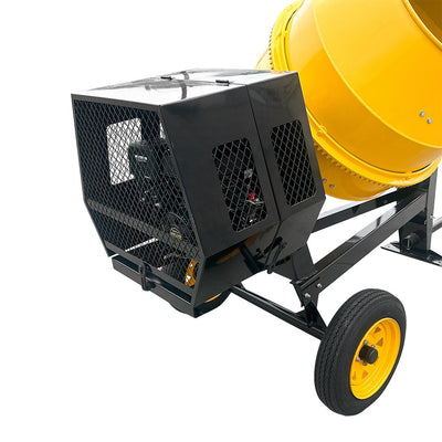 Towable Cement Mixer Concrete Mixer Gasoline Electric 17 Cubic Feet, 12V, 13HP