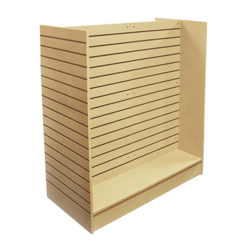 Maple Slatwall Gondola Display - 48"W x 24"D x 54"H Slatwall Merchandiser