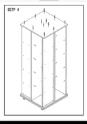Maple 24"W x 24"D x 63"H Revolving T-Shirt Display with Casters