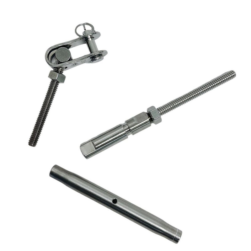 Marine Swageless Toggle Turnbuckle For Cable Rail Wire, T316 Stainless Steel